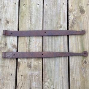 Antique Hand-Forged Strap Hinges Barn Door Hardware