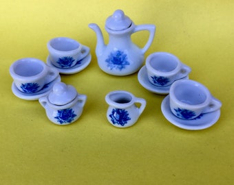 Miniature Ceramic Tea Set