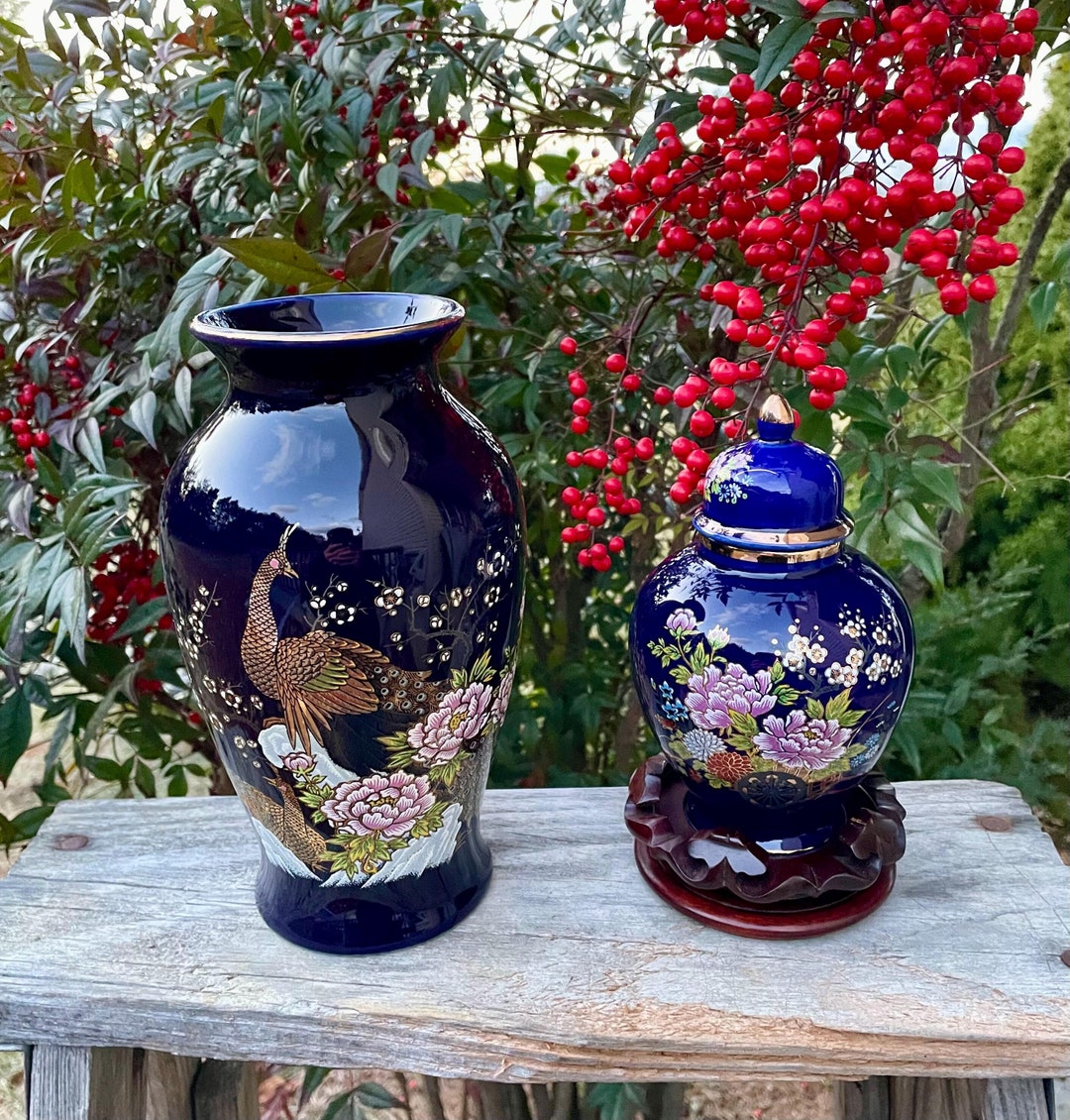 ちさき マリメッコ urna glass vase ダークブルー ちさき マリメッコ