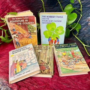 Vintage Bobbsey Twins Books by Laura Lee Hope Lot of 5