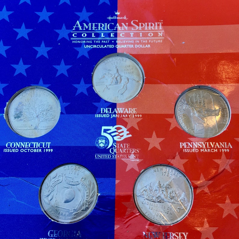 Hallmark American Spirit Collection State Quarters Set Art