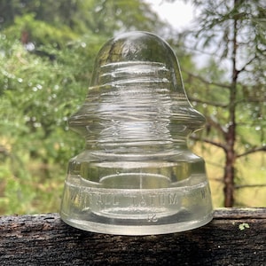 Whitall Tatum Number 4 Clear Glass Insulator