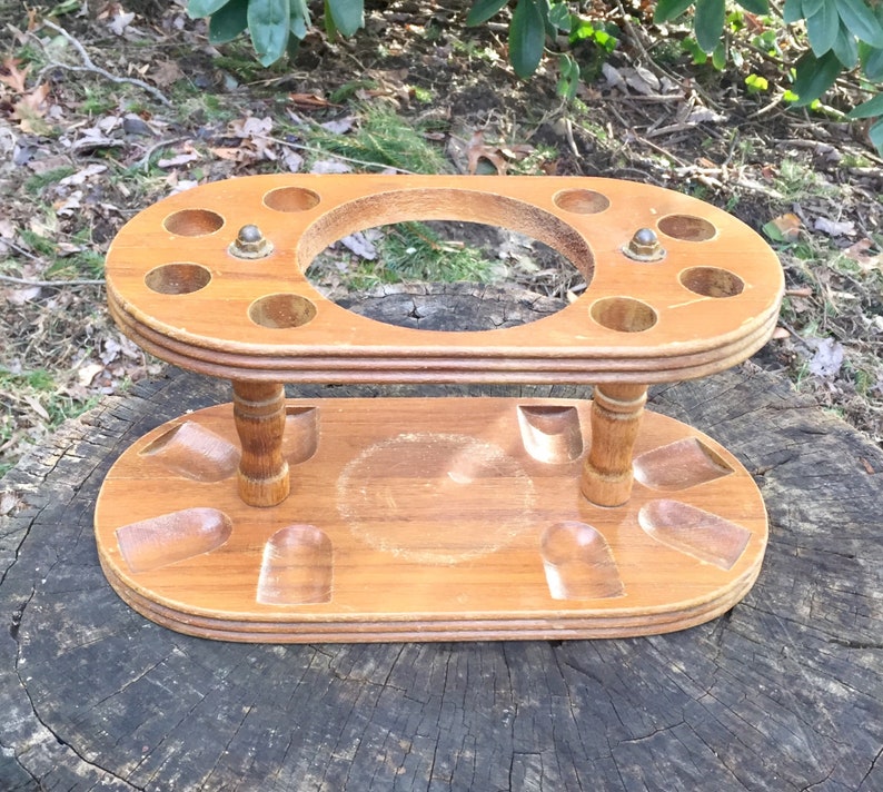 Wooden Pipe Stand