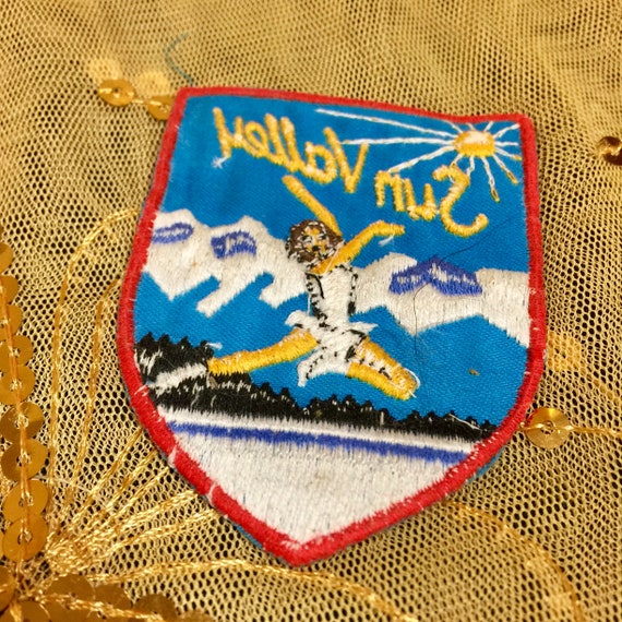 Vintage Sun Valley Ice Skating Patch - image 4