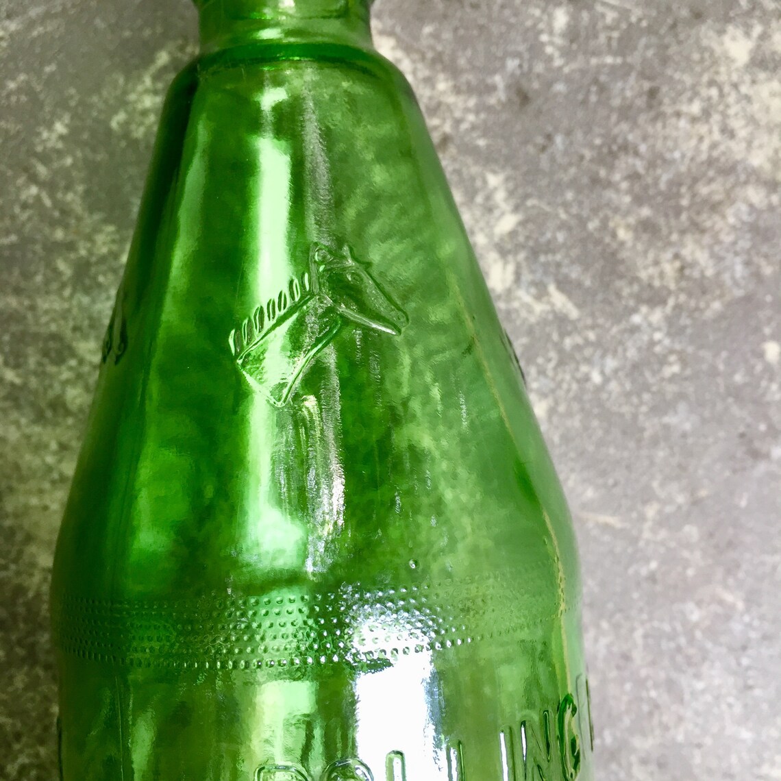 Vintage Rolling Rock Beer Bottle with Horse Heads Etsy