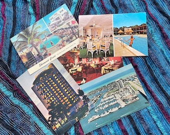 Vintage Florida Hotel and Motel Tourist Postcards