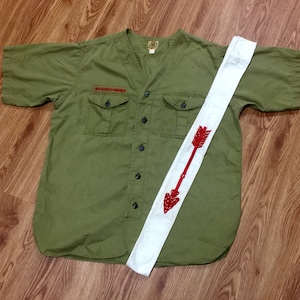 Vintage Boy Scout Shirt and Sash