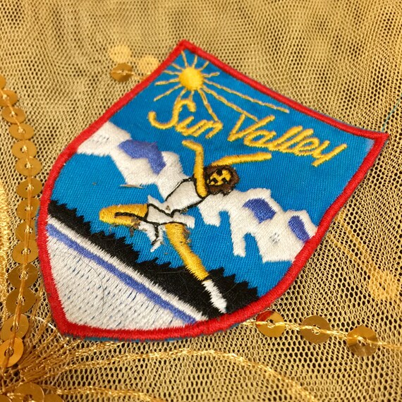 Vintage Sun Valley Ice Skating Patch - image 5