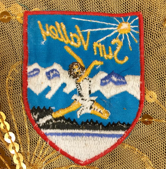 Vintage Sun Valley Ice Skating Patch - image 2