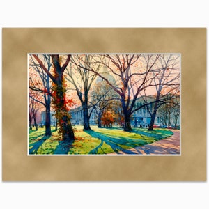 Washington DC Print from Watercolor Original Painting Artwork Washington dc Poster Washington DC Watercolor Washington dc Wall Decor mat Thicket 12x16