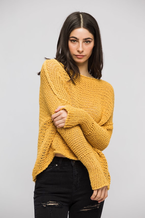 cotton chunky knit jumper
