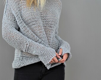 ＭＨＬ　LOOSE COTTON LINEN KNIT MHL LOOSE COTTON LINEN KNIT