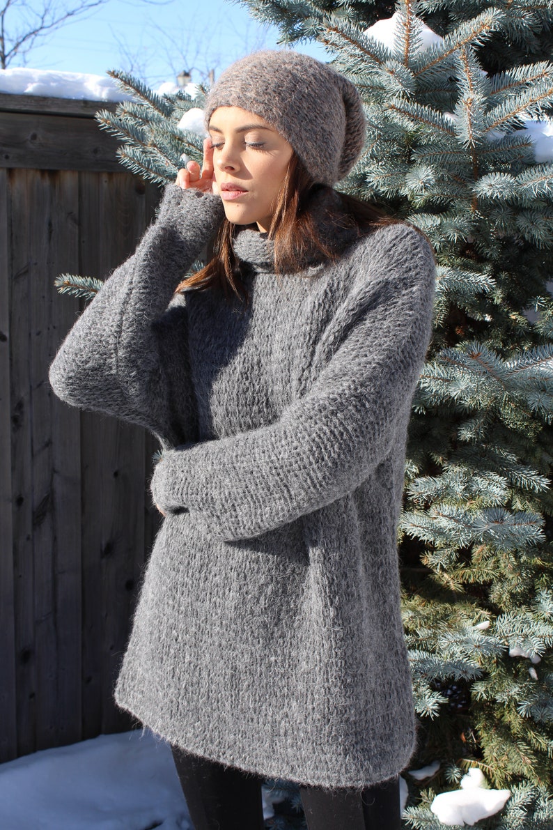 Knit Sweater Women Chunky Knit Alpaca Sweater Dress - Etsy Canada