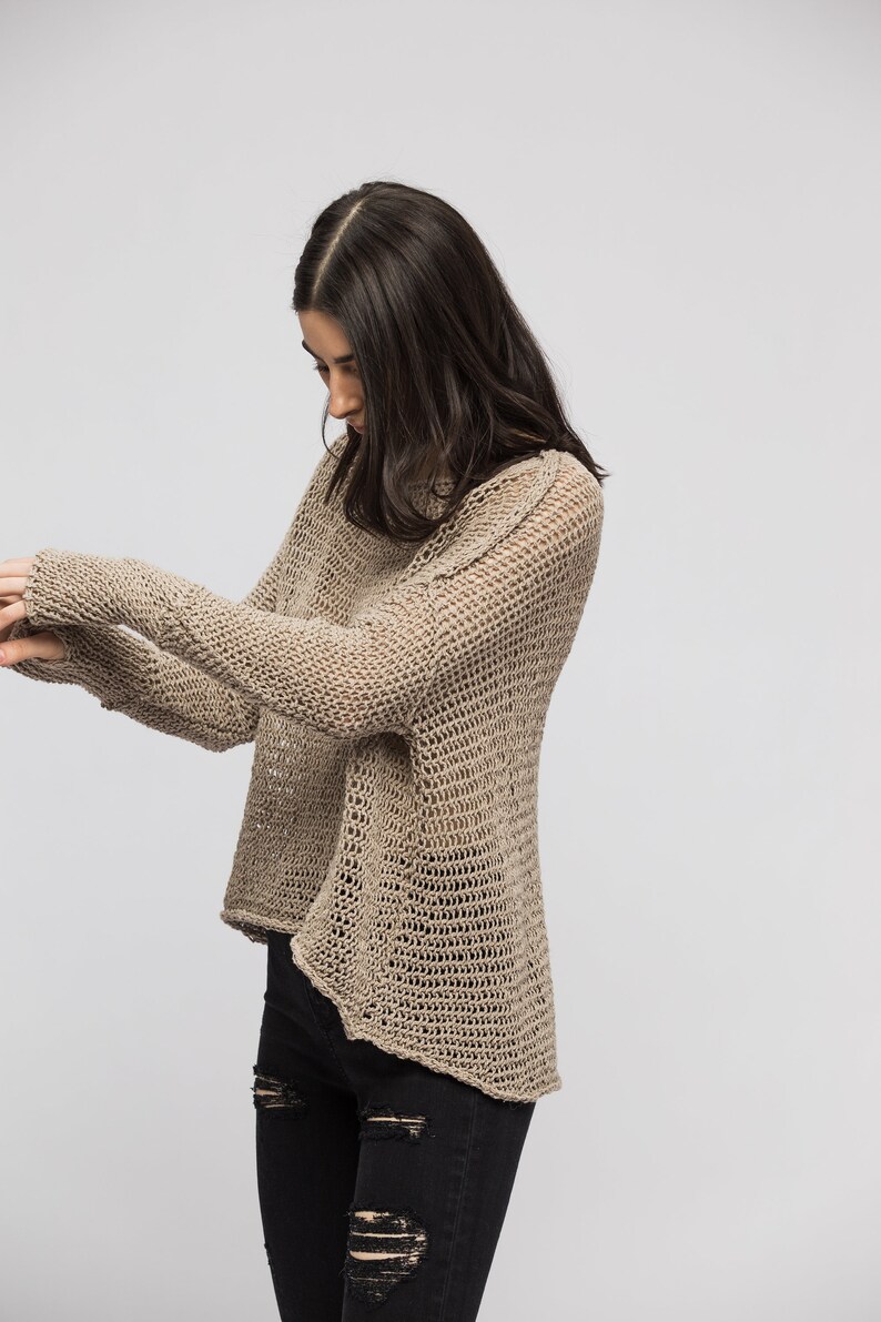 oversized loose knit jumper