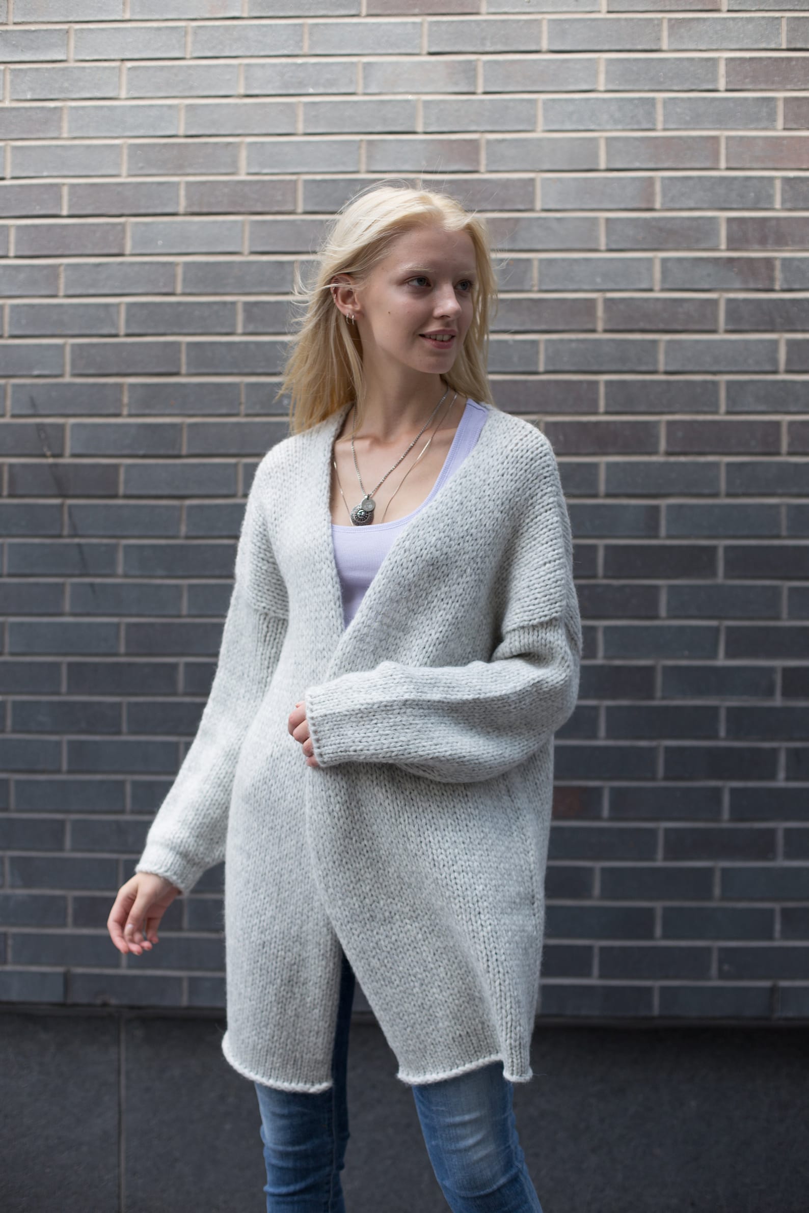 Alpaca Wool Super Light Knit Big Cardigan AURALEE オーラリー