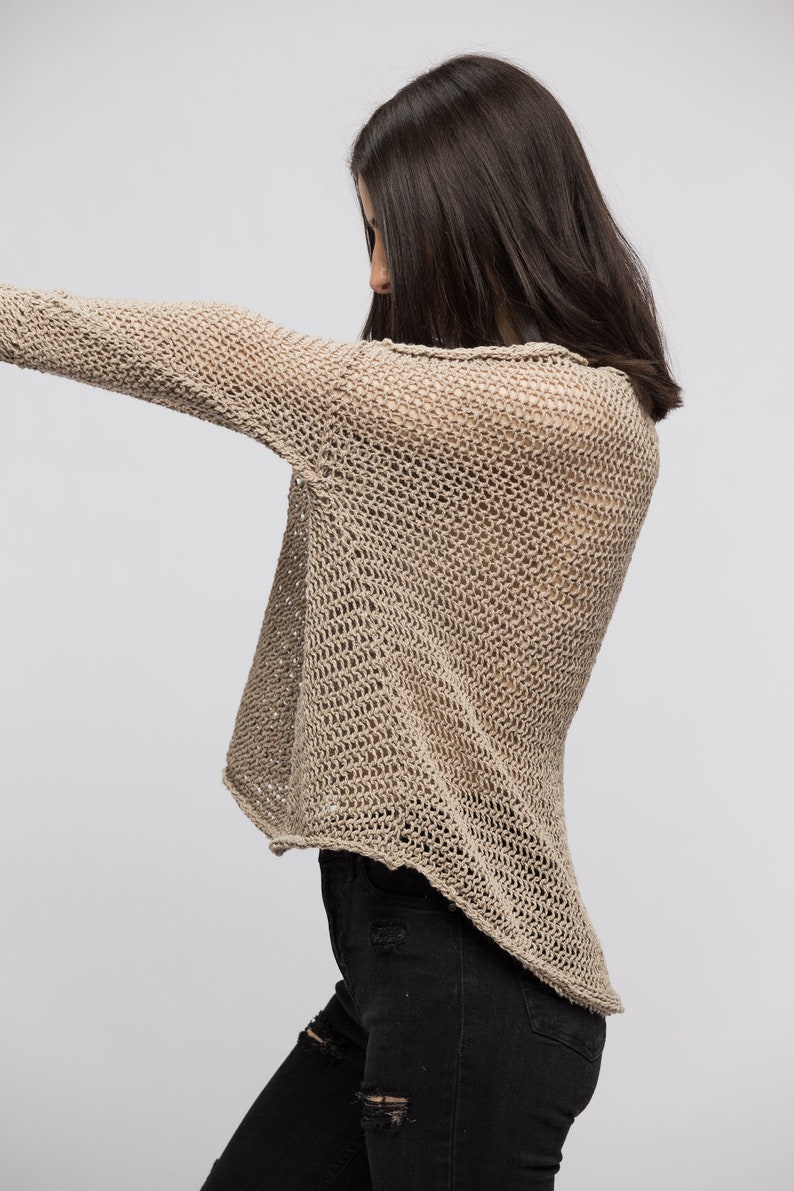 oversized loose knit jumper