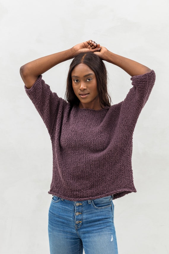 Pull en coton bio femme pull tricot femme pull pull tricote pull. Etsy Canada