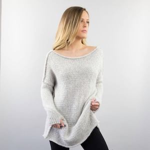 White Hole Knit Jumper, Womens Jumpers