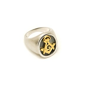 silver ring freemasonry image 2