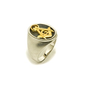 silver ring freemasonry image 4