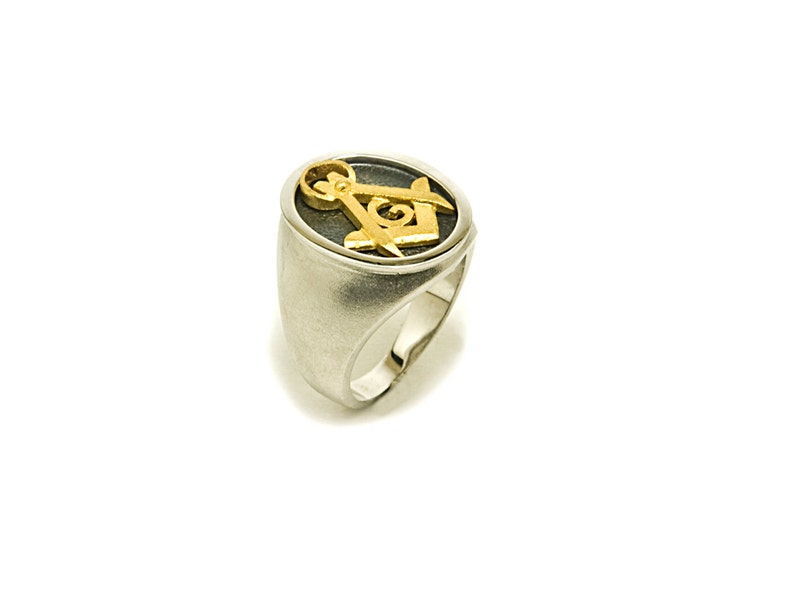 silver ring freemasonry image 4