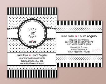 Wedding Participation and Invitation PRINTABLE - Rose