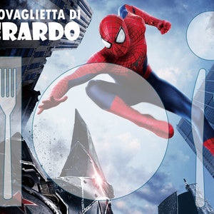 custom montessori placemat - spiderman - digital file