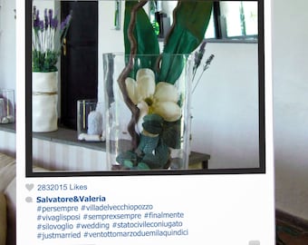 digital file - instagram frame for wedding photos - photo booth wedding