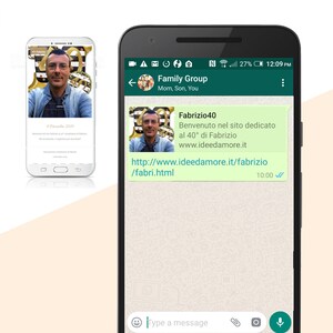 sito web Invito digitale per social network - personalizzato