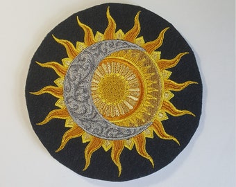 Weather -Event "ECLIPSE" IRON ON EMBROIDERED PATCH Astronomy