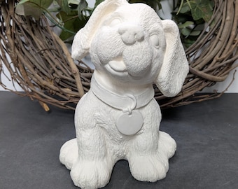 Ready to Paint Puppy - Ceramic Bisque - Fired to Cone 04 - Unpainted • Paint Your Own • Dog • Animal • Canine • Cuteness • Woof • Bark