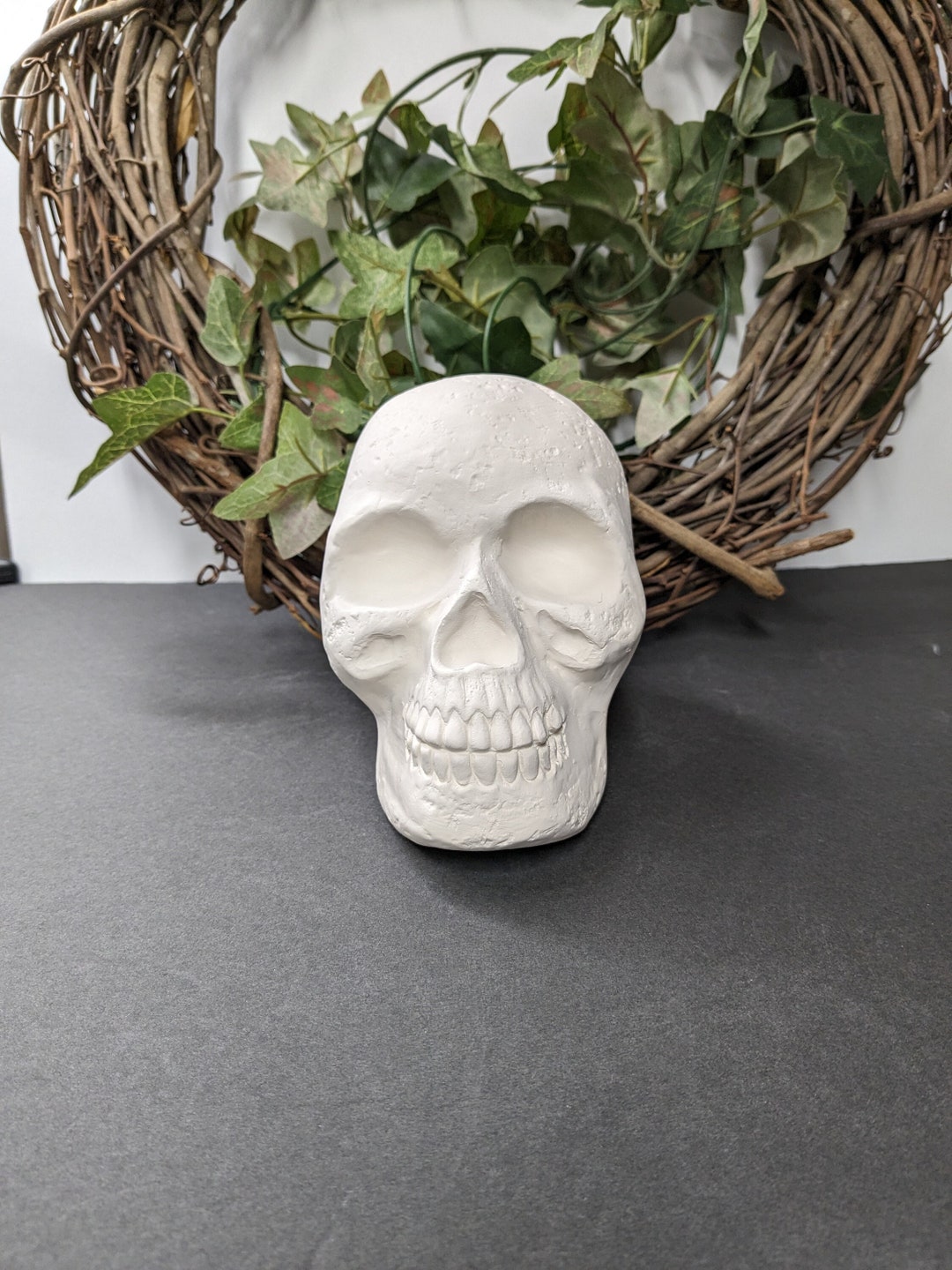 Ready to Paint Skull Ceramic Bisque Fired to Cone 04 Unpainted Paint ...