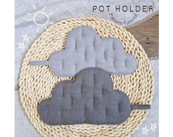 Cloud Pot Holder Sewing Pattern: Easy Kitchen Project (PDF Download)