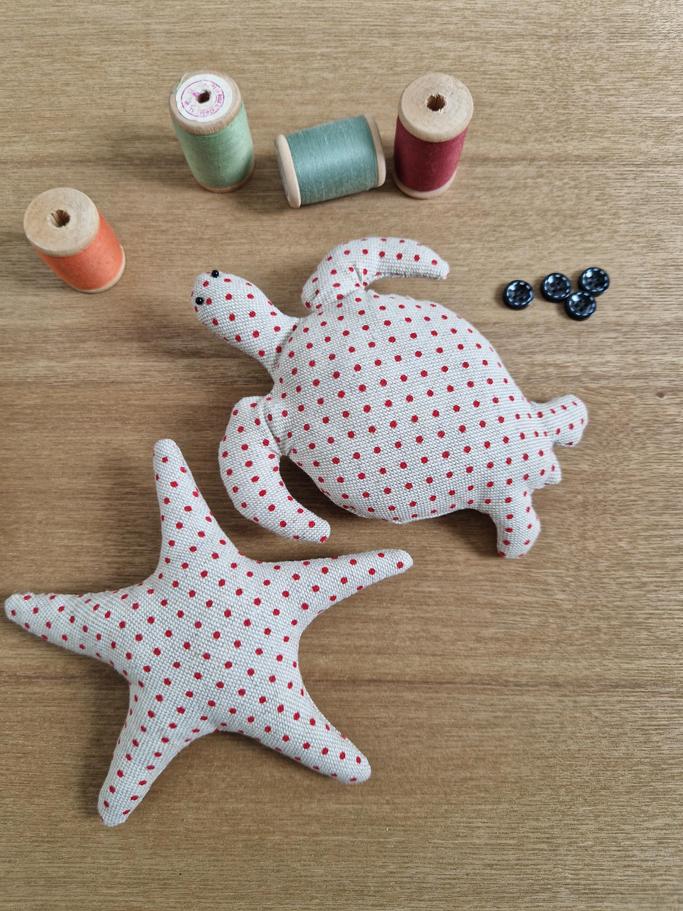 Sea Animal Plush Toy Sewing Patterns: Whale, Starfish, Turtle (PDF) - Etsy