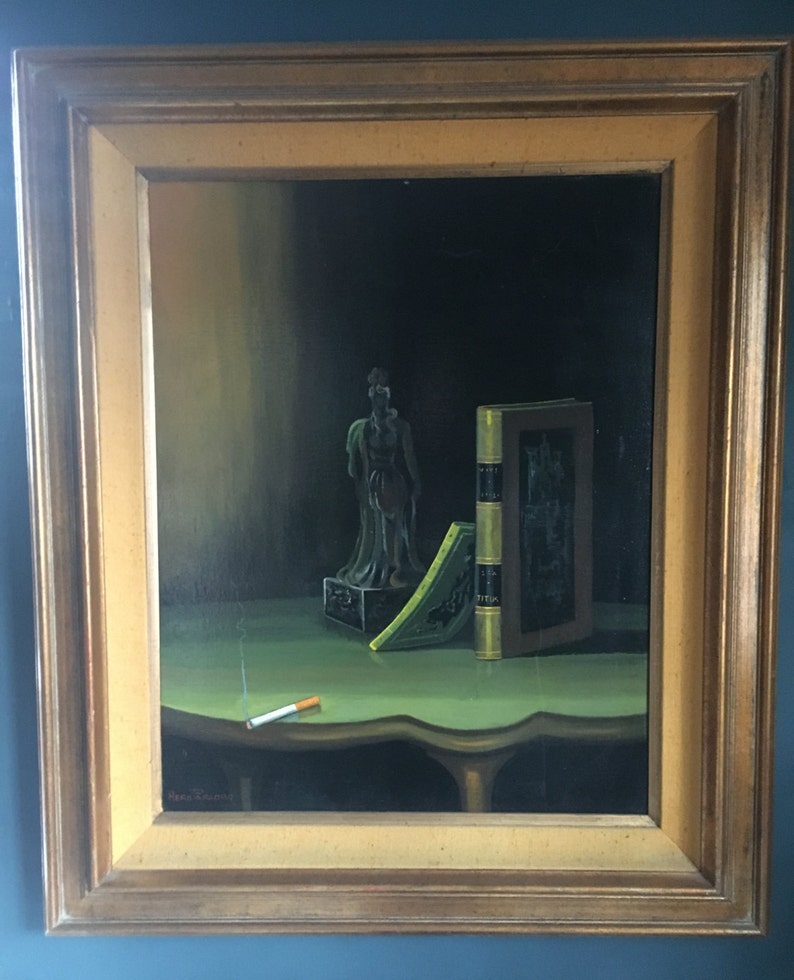 Vintage Hero Paradiso Oil Painting Memento Mori image 1