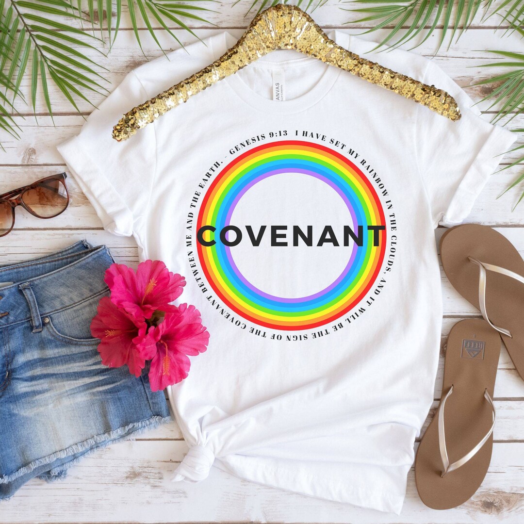 Rainbow Shirt, Christian Rainbow Shirt, Bible Verse Shirt, Church Shirt