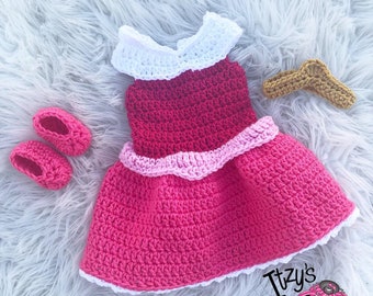 Crochet Sleeping Beauty - Princess Aurora Costume crocheted