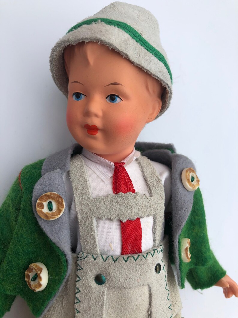 Vintage German Boy Doll Traditional Costume Collectible Etsy