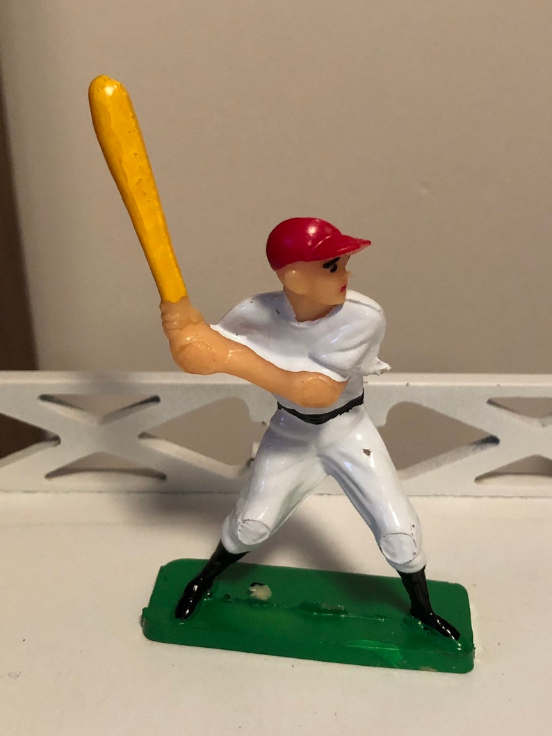 Vintage Cake Decoration Baseball Player Cake Topper White & Etsy