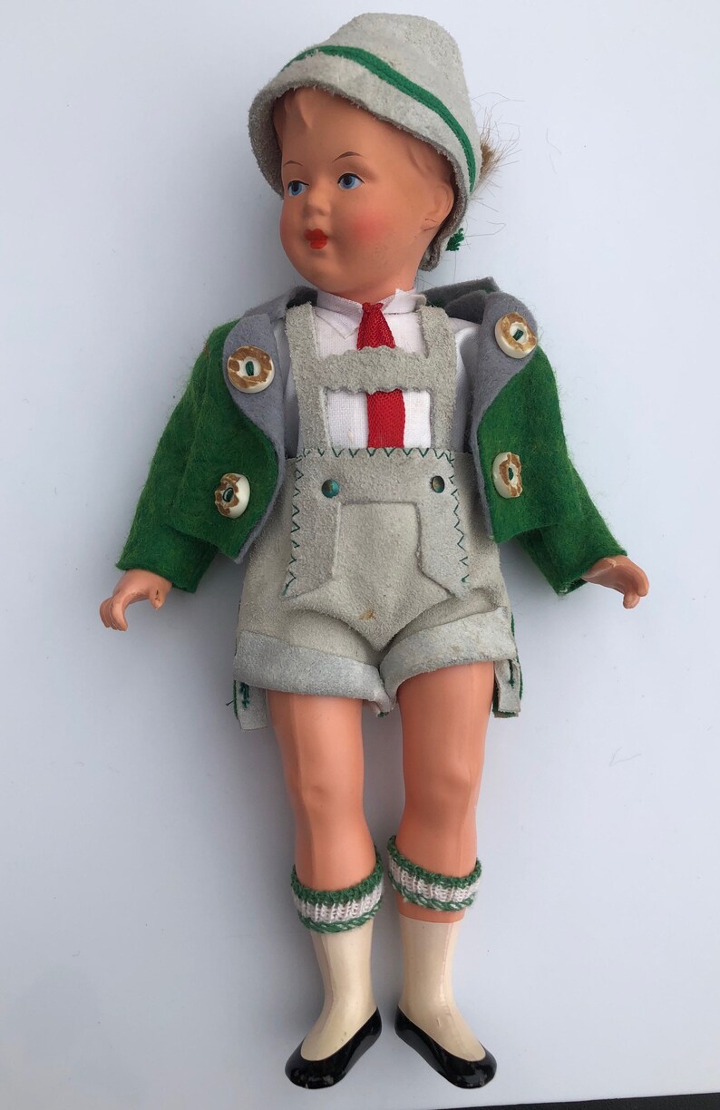 Vintage German Boy Doll Traditional Costume Collectible Etsy