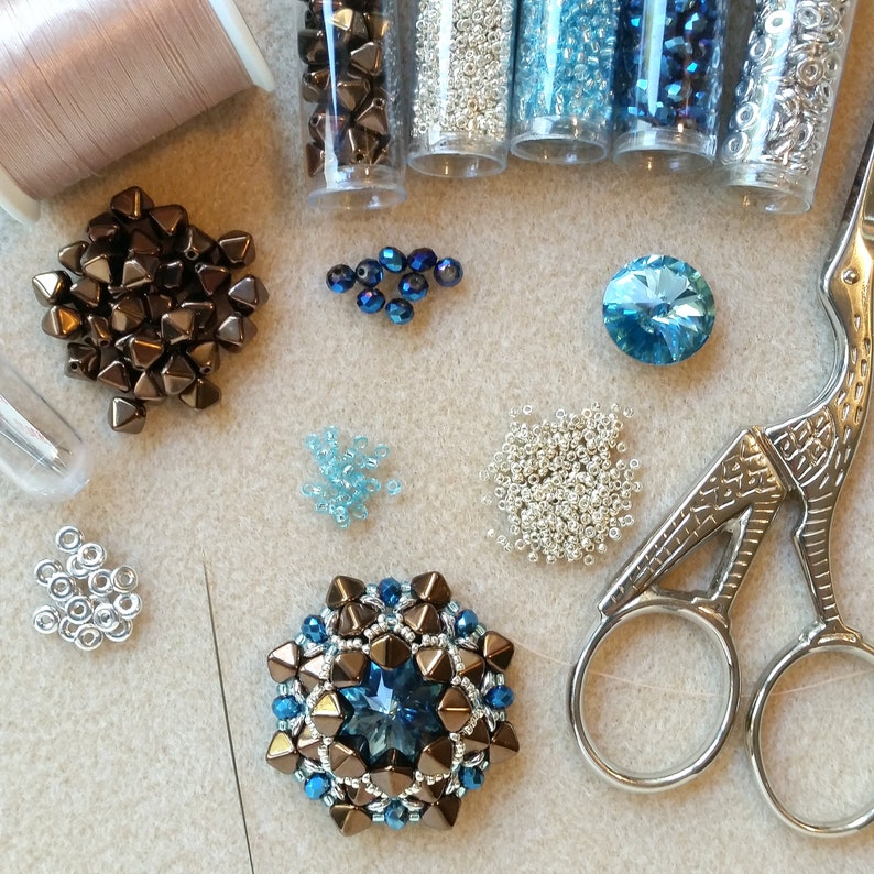DIY ENG Beading Tutorial Marrakech Earrings / Step-by-step | Etsy