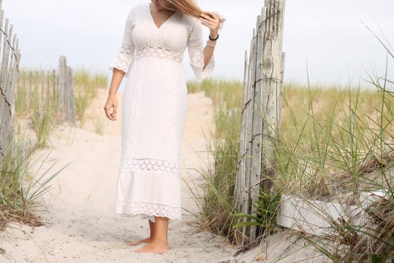 White Lace Vintage Dress vintage clothing, vintage