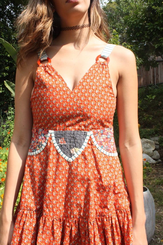 Girly VINTAGE Flower Printed Dress, retro clothing