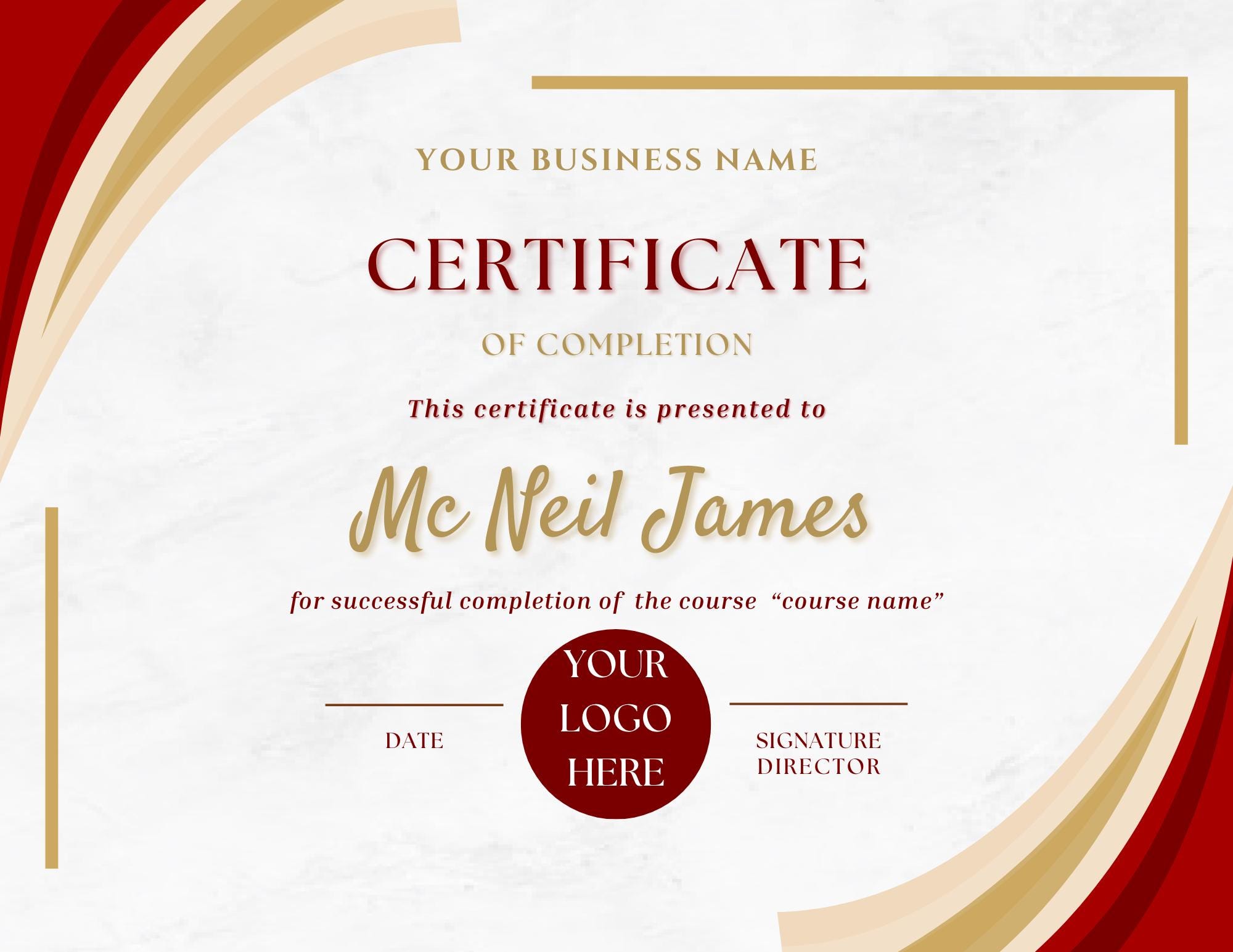 Editable Printable Certificate Template: Effortlessly Create and ...