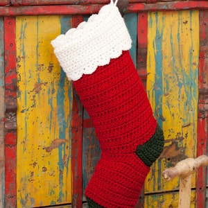 Handmade crochet Christmas Stocking