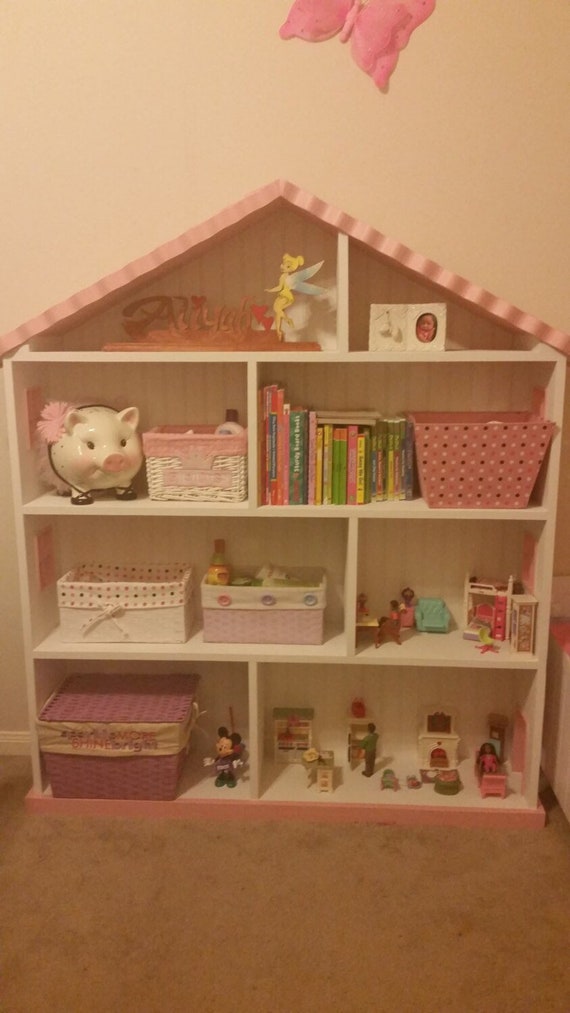 dollhouse bookcase etsy
