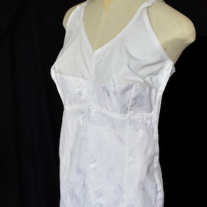 Corsetto Twilfit vintage anni &#39;60: modellante floreale in cotone bianco 44C