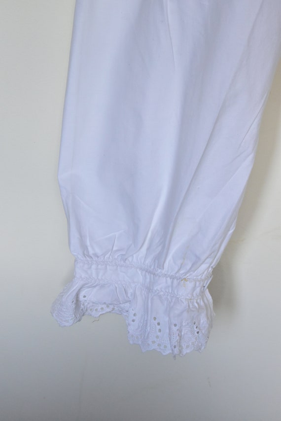 Antique Victorian bloomers knickers white cotton … - image 8