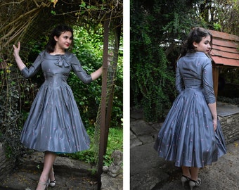 Vintage 50's Dress Susan Small Full 