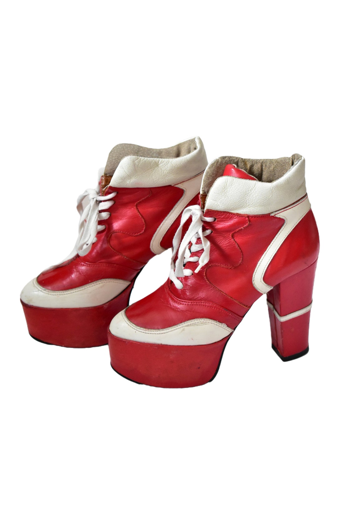 platform shoes red